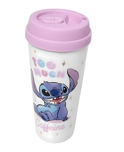 Divas World Isolierter Reisebecher mit Lilo & Stitch-Motiv, bezauberndes Trinkgeschirr für unterwegs, verspielter Reisebecher für heiße und kalte Getränke Divas World Isolierter Reisebecher mit Lilo & Stitch-Motiv, bezauberndes Trinkgeschirr für unterwegs, verspielter Reisebecher für heiße und kalte Getränke von Divas World