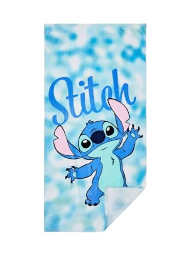 Divas World Lilo & Stitch Strand-Badetuch, Kinderbad, weich, super Reise, Urlaub, Baumwolle, Sommer, klassisches Badezimmer, täglicher Gebrauch, Geschenk von Divas World