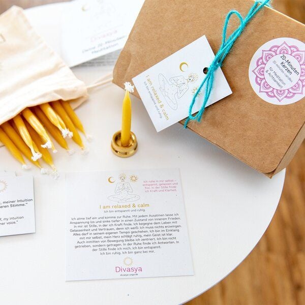 Divasya 20-Minuten-Kerzen SET | I am relaxed & calm von Divasya
