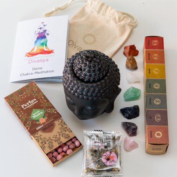 Divasya Geschenkset "Chakra Meditation"- spirituelles Erlebnis in Geschenkbox von Divasya