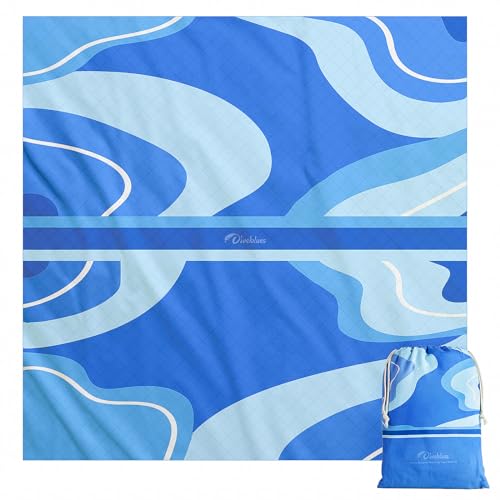 Diveblues wasserdichte Picknickdecke - Sandfreie Stranddecke XXL - picknickdecke waschbar aus Weichem und Strapazierfähigem Material - Leicht und Tragbar - Ideal für Reisen, Camping und Strandurlaub Diveblues wasserdichte Picknickdecke - Sandfreie Stranddecke XXL - picknickdecke waschbar aus Weichem und Strapazierfähigem Material - Leicht und Tragbar - Ideal für Reisen, Camping und Strandurlaub von Diveblues