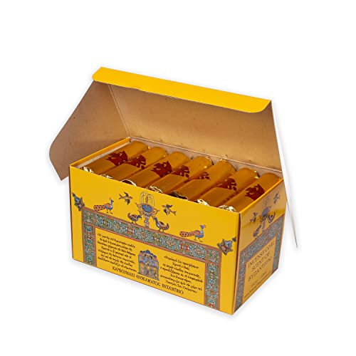 Diveevo 196 Stück Griechische Räucherkohle Tabletten I Schnellzündende Kohle aus 100% ökologischem Apfelbaum Rohstoff I 7 x 28 Rollen Kohletabletten mit Ø-22 mm I Räucherkohle Set nach Kirchenqualität von Diveevo