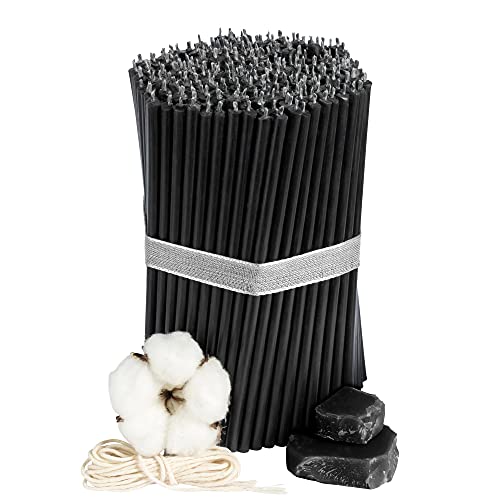 Diveevo Kirchliche Bienenwachskerzen №100-250 Stk. I hochwertige & geweihte Ritualkerzen L-16,5 cm Ø-5,7 mm I 50 Min Brenndauer in schwarz I 1 kg dünne Kerzen tropf- und rauchfrei Diveevo Kirchliche Bienenwachskerzen №100-250 Stk. I hochwertige & geweihte Ritualkerzen L-16,5 cm Ø-5,7 mm I 50 Min Brenndauer in schwarz I 1 kg dünne Kerzen tropf- und rauchfrei von Diveevo