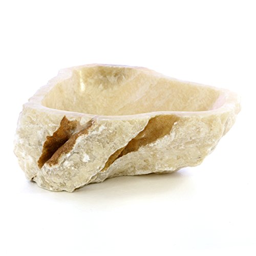 Divero Handwaschbecken Aufsatzwaschbecken Naturstein Waschbecken Waschschale Creme weiß Onyx Findling Unikat Divero Handwaschbecken Aufsatzwaschbecken Naturstein Waschbecken Waschschale Creme weiß Onyx Findling Unikat von Divero