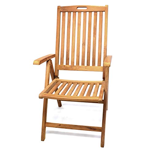 Divero Klappstuhl Bilbao aus Teakholz, behandelt – Farbe: Natur-Braun Divero Klappstuhl Bilbao aus Teakholz, behandelt – Farbe: Natur-Braun von Divero