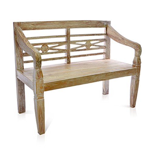 Divero Gartenbank ARENELLA 2-Sitzer aus Teak-Holz von Divero