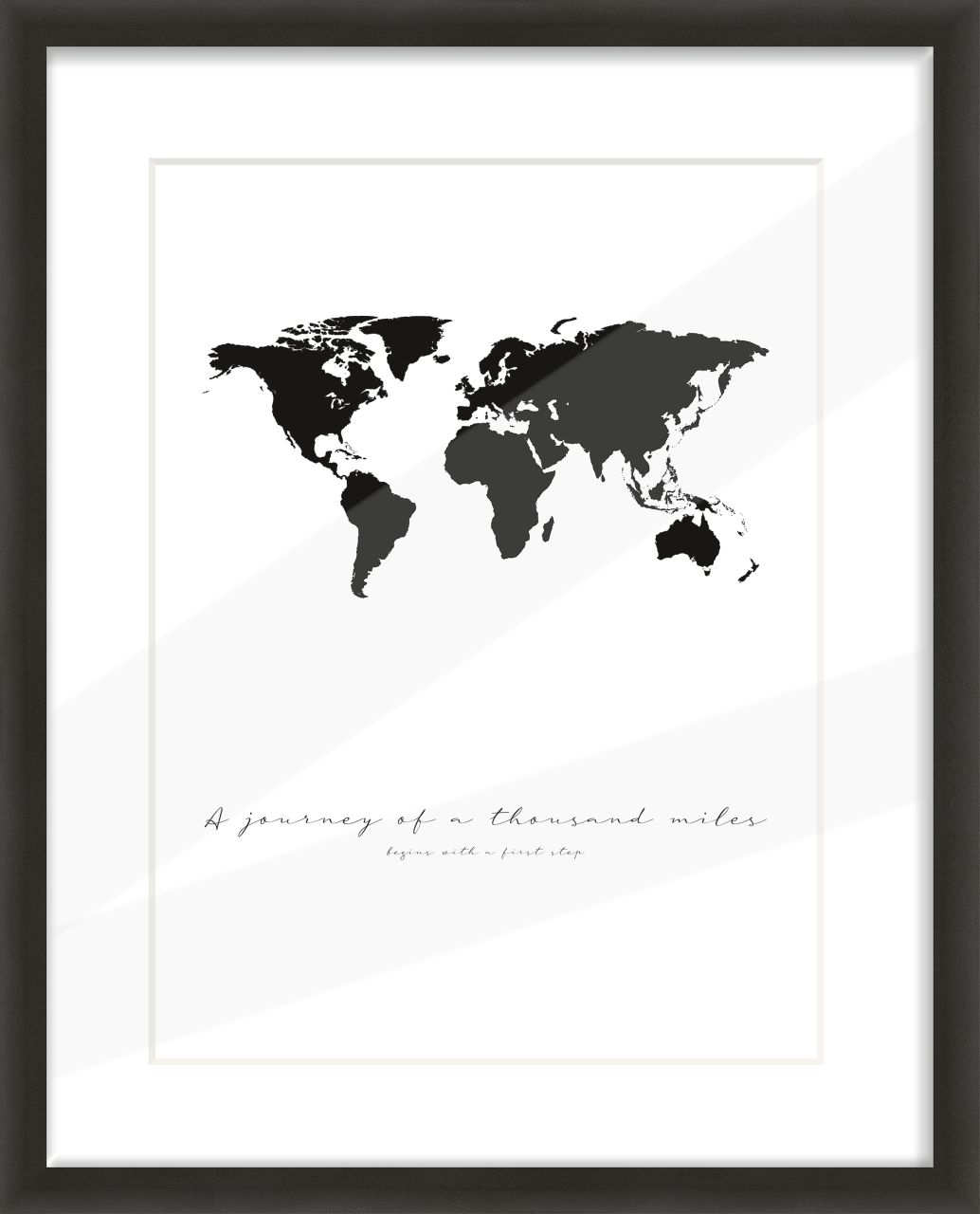 Alu Bilderrahmen Premium schwarz 40 x 50 cm von The Wall