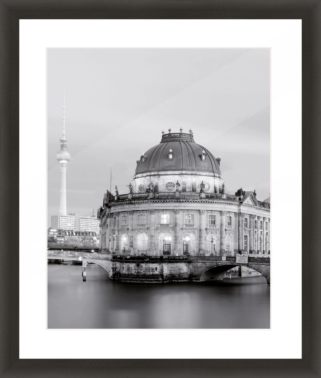 Alu Bilderrahmen Premium schwarz 50 x 60 cm von The Wall