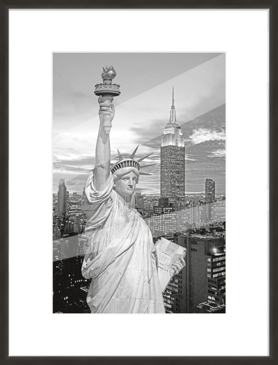 Alu Bilderrahmen Premium schwarz 60 x 80 cm von The Wall