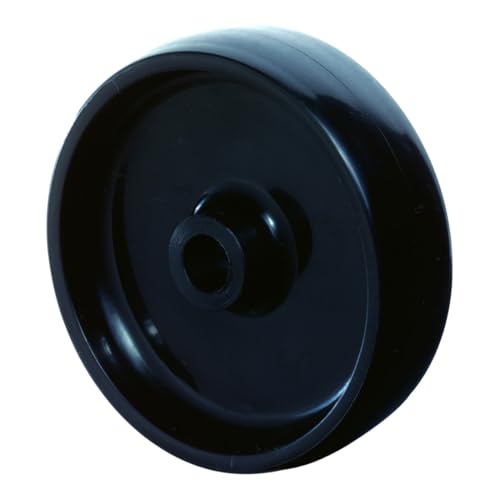 Ersatzrad D.75mm Trgf.50kg Ku.schwarz Achs-D.10mm Nabenl.26mm BS ROLLEN von Divers