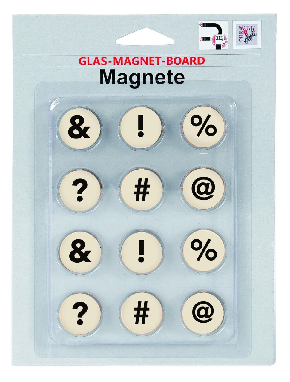 Magnetset 12-teilig - Symbol für Glas-Magnet-Board von Weitere