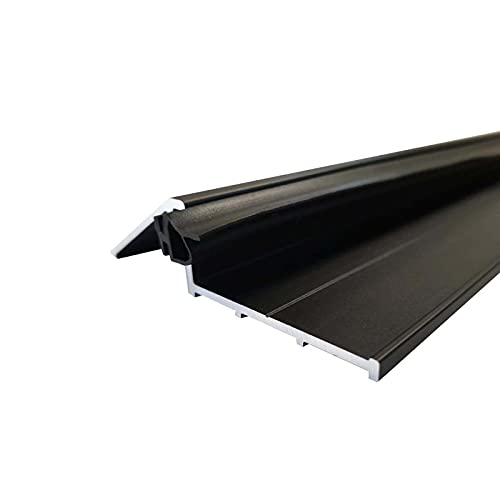 Türschwelle 93 cm mit Dichtung - schwarz eloxiert von Divers