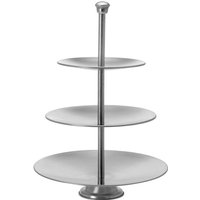 Excellent Houseware - Etagere aus rostfreiem Stahl, 3 tlg., für Kuchen, Torten, Früchte von EXCELLENT HOUSEWARE