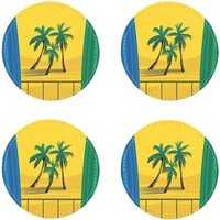 st Vincent Flagge Untersetzer Packung Mit Vier Untersetzern von DiverseleeMade