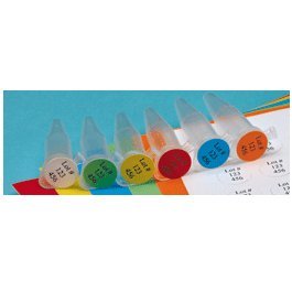 Diversified Biotech T-SPOTS-50-O Klebeetiketten, Tough-Spots, -196 Grad C bis +80 Grad C, Drm 13 mm, für 1,5 mL Röhrchen, Orange von DIVERSIFIED BIOTECH