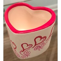 Handbemalte Herzblume/stift/Aufbewahrungstopf von DivinartyCreations