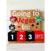 Las Vegas Countdown-Kalender Hochzeitsgeschenk, Geburtstag, Urlaubsgeschenk von DivineForeverDesigns