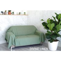 Leinen Sofa Slipcover | Couchbezug Drop Cloth Bettbezug Couch Werfen Große Tagesdecke Leinen Sofa Slipcover | Couchbezug Drop Cloth Bettbezug Couch Werfen Große Tagesdecke von DivineLinen