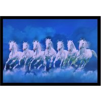 7 Laufende Pferde Glanzdruck Wandaufkleber Poster Ohne Rahmen | 20 X 28 Inches von DivinedecorsIndia