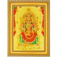 Samayapuram Mariamman Housewarming Geschenk Schönes Goldenes Folienfoto Im Goldenen Rahmen | 11, 50 X 13, 50 Zoll von DivinedecorsIndia