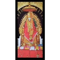 Shirdi Sai Baba Sparkle Print Wandaufkleber Poster Ohne Rahmen | 20 X 40 Zoll | 2 Designs von DivinedecorsIndia
