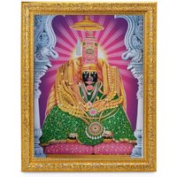 Shri Tulja Bhavani Maa Wunderschöner Glanzdruck Elegantes Foto Im Goldenen Kunstwerkrahmen | 11 X 13 Zoll Oder | 27, 94 33, 02 cm von DivinedecorsIndia