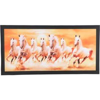 Wunderschönes Wandbild Mit 7 Laufenden Pferden, Wandaufkleber, Rahmenlos | 50 X 40 Zoll von DivinedecorsIndia
