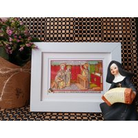 Ikonen St. Dominikus Der Die 3 Verschiedenen Orden Nonnen Gründete, Er Gründete-Seltenes Schönes Bild-Beati Immaculati in Via Qui Ambulant Lege von Divinegiftshop