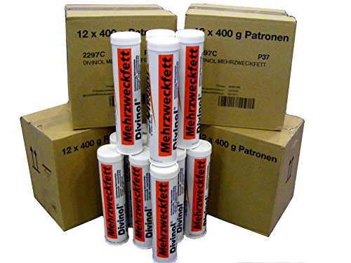 60x Mehrzweckfett à 400ml Fettkartusche, Kartusche, Lithium, Fett 22971 von Divinol