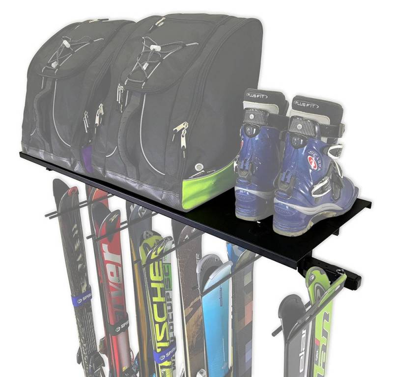 Divit Garderobe Skihalterung / Geräteleiste Wand # ME85 schwarz von Divit