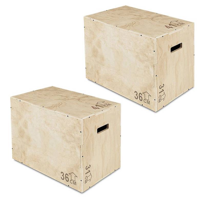 Divit Halter 2x Plyo Box # SB6 Crossfit Box Sprungbox Holz 31x36x41 cm von Divit