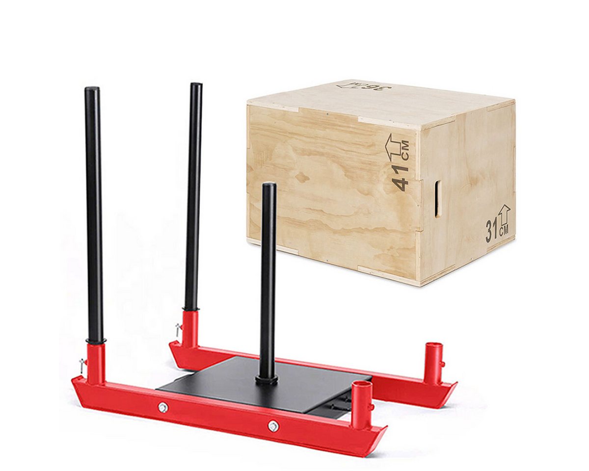 Divit Halter Set Fitness Gewichtsschlitten + Plyo Box 31x36x41 cm aus Holz SB17 Divit Halter Set Fitness Gewichtsschlitten + Plyo Box 31x36x41 cm aus Holz SB17 von Divit