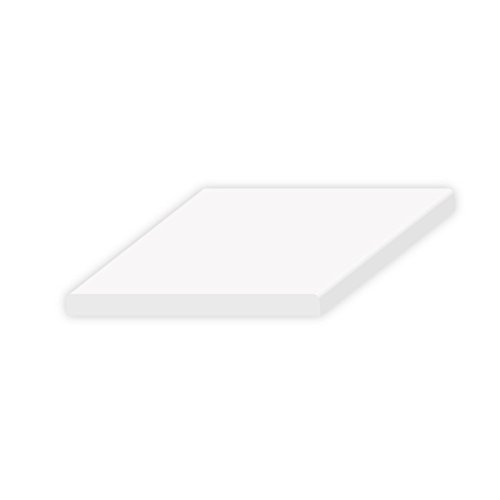 6 Meter DIWARO Kunststoff Flachleiste weiß selbstklebend, Breite 80 mm, Dicke 2,5 mm. Für Fensteranschluss, Abdeckleiste, Fensterleiste und Mauerwerksanschluss. von DIWARO.