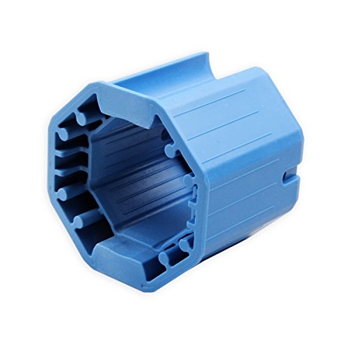 DIWARO® K084 Kegelradgetriebe, Kurbelgetriebe, Rolladengetriebe Adapter von SW40 auf SW60 in Kunststoff Blau von DIWARO.