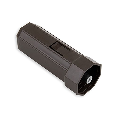 DIWARO® Mini Walzenkapsel aus Kunststoff mit verzinktem Zapfen innenliegend | Schlüsselweite SW 40 | Länge 85 mm | für Achtkant Stahlwelle | Zapfendurchmesser 9,8 mm | mit Sperrclip von DIWARO.