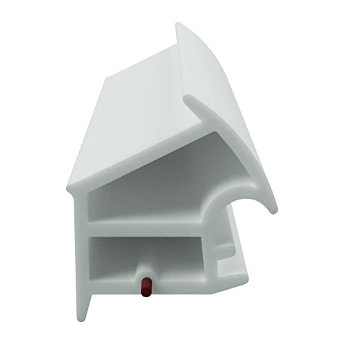 DIWARO® Stahlzargen-Dichtung SZ156 | weiß oder grau | 5 lfm für Haus- und Innentüren. Zum Schallschutz und abdichten der Tür. Bestehend aus TPE (Thermoplastischen Elastomer) (weiß) von DIWARO.