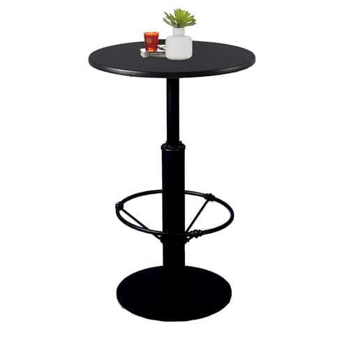 Diwhy Industrieller Kneipentisch, 60 cm, Eisen, rund, 95 cm Höhe, Gusseisen, Bartisch, Schwarz, 203TB-M-95 Diwhy Industrieller Kneipentisch, 60 cm, Eisen, rund, 95 cm Höhe, Gusseisen, Bartisch, Schwarz, 203TB-M-95 von Diwhy