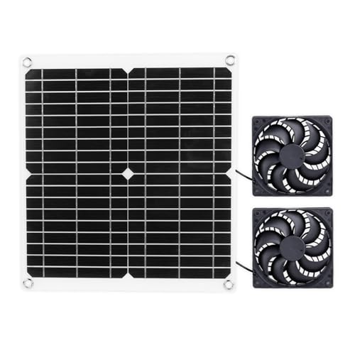 Dixhills 12W-Solarpanel-Doppellüfter, Solar-Abluftventilator, Solarlüfter für Haustierhäuser im Freien, Gewächshäuser, Schuppen, Ansaug- oder Abluftventilator Dixhills 12W-Solarpanel-Doppellüfter, Solar-Abluftventilator, Solarlüfter für Haustierhäuser im Freien, Gewächshäuser, Schuppen, Ansaug- oder Abluftventilator von Dixhills