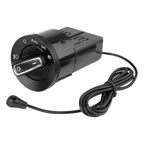 Scheinwerfer Steuerschalter Automatischer Lampenschalter Scheinwerferschalter mit Lichtsensormodul passend für 1997-2006 Golf 4 Lupo Polo Passat Alhambra Galaxy Teilenummer 1C0941531A 3BD941531A von Dixhills