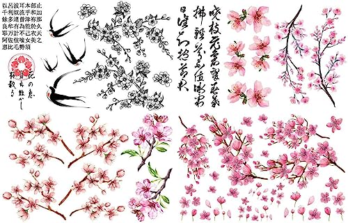Dixie Belle Belles & Whistles Transfer | Cherry Blossom | 24.8” x 38.8” Sheet | Rub On Decorative Transfer for Crafts, Furniture, DIY | Crafting Design Transfer von Dixie Belle Paint Company