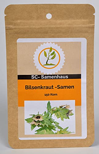 Schwarzes Bilsenkraut Hyoscyamus niger 150 Samen SC-Samenhaus von Dixis Samen