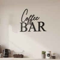 Holzschriftzug Coffee Bar - Dekorative Wanddeko Für Küche, Esszimmer & Hausbar von DiyStudioKraft