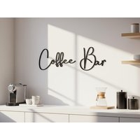 Holzschriftzug Coffee Bar - Stilvolle Wanddeko Für Küche, Esszimmer & Hausbar von DiyStudioKraft