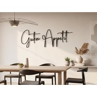 Holzschriftzug Guten Appetit - Dekorative Wanddeko Für Küche & Esszimmer von DiyStudioKraft