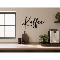 Holzschriftzug Kaffee - Dekorative Wanddeko Für Küche, Esszimmer & Café von DiyStudioKraft