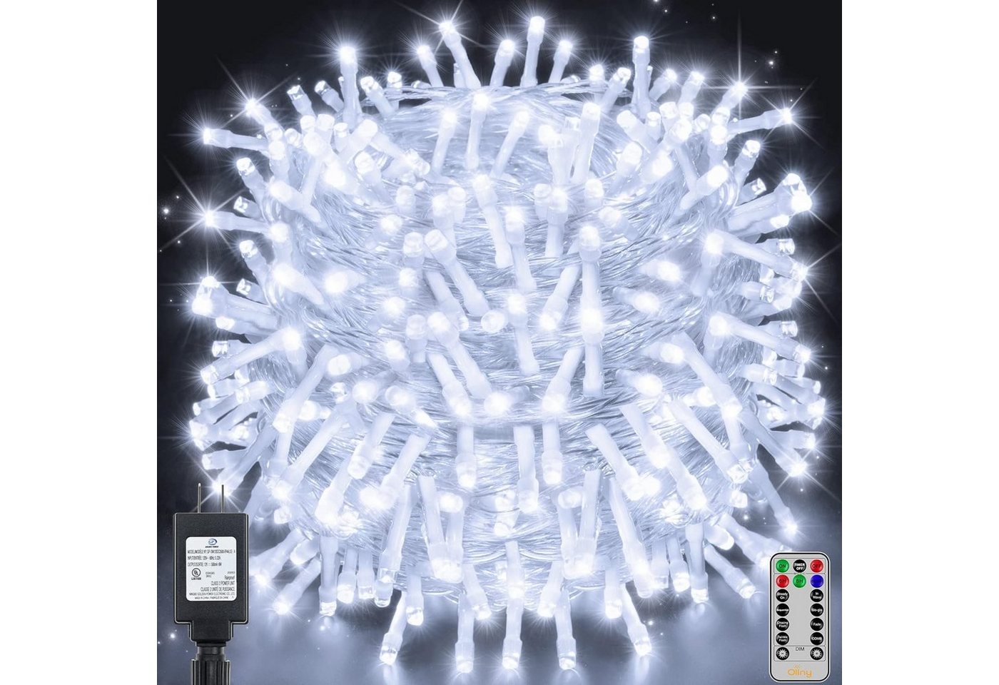 Diyarts LED-Lichterkette, 600-flammig, 60m LED vielseitige Beleuchtung, 8 Modi, 4 Helligkeitsstufen. von Diyarts
