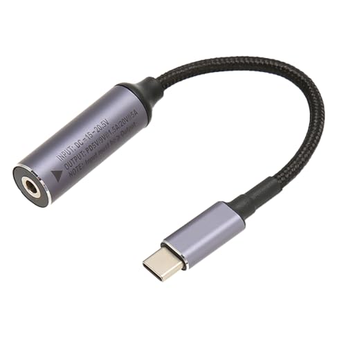Diyeeni 0,57 Fuß 5 V USB C auf DC 4,0 Mm X 1,35 Mm Buchse Eingang auf USB C Stecker Stromladekabel, für Tablet-PC, Laptop, Smartphone, Kleines Ladegerät, USB-Hub, Lautsprecher von Diyeeni