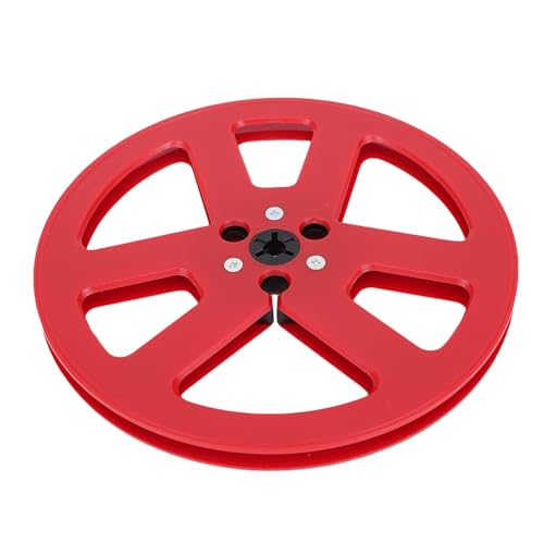 Diyeeni 1pcs 7 X 1/4in -Rolle, um Leerkapitalrekorder Plastik mit Leerem Klebeband Recording Aufzunehmen mit 6 Löchern, die mit TEAC & Revox Studer Kompatibel Sind (Rot) von Diyeeni