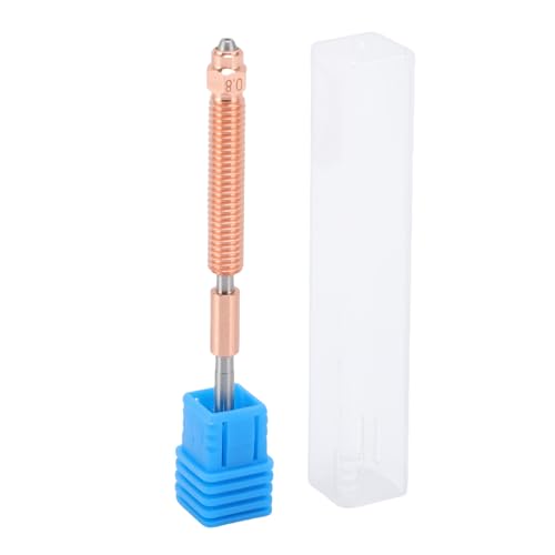 Diyeeni 3D -Printer Schnellwechseldüse, Schnelle Ersatzdüse M6x76mm All Metal Hohe Härte Ersatz für Kreativität K2 Plus für PLA AB PETG (0,8 mm) von Diyeeni