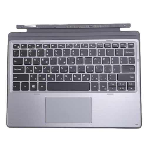 Diyeeni Fit für Latitude 7200 7210 2 in 1 K18m Tablet -Reise -Tastatur, Hebräisch QWERTY Layout, Eingebaute Touchpad, Schnelle Reaktion Full -Taste -Tastatur Diyeeni Fit für Latitude 7200 7210 2 in 1 K18m Tablet -Reise -Tastatur, Hebräisch QWERTY Layout, Eingebaute Touchpad, Schnelle Reaktion Full -Taste -Tastatur von Diyeeni